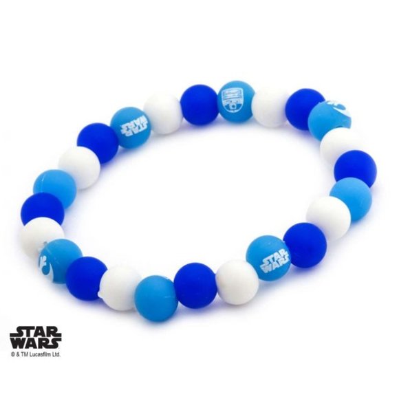 Disney Star Wars R2-D2 Silicone Bead Bracelet - Picture 1 of 2